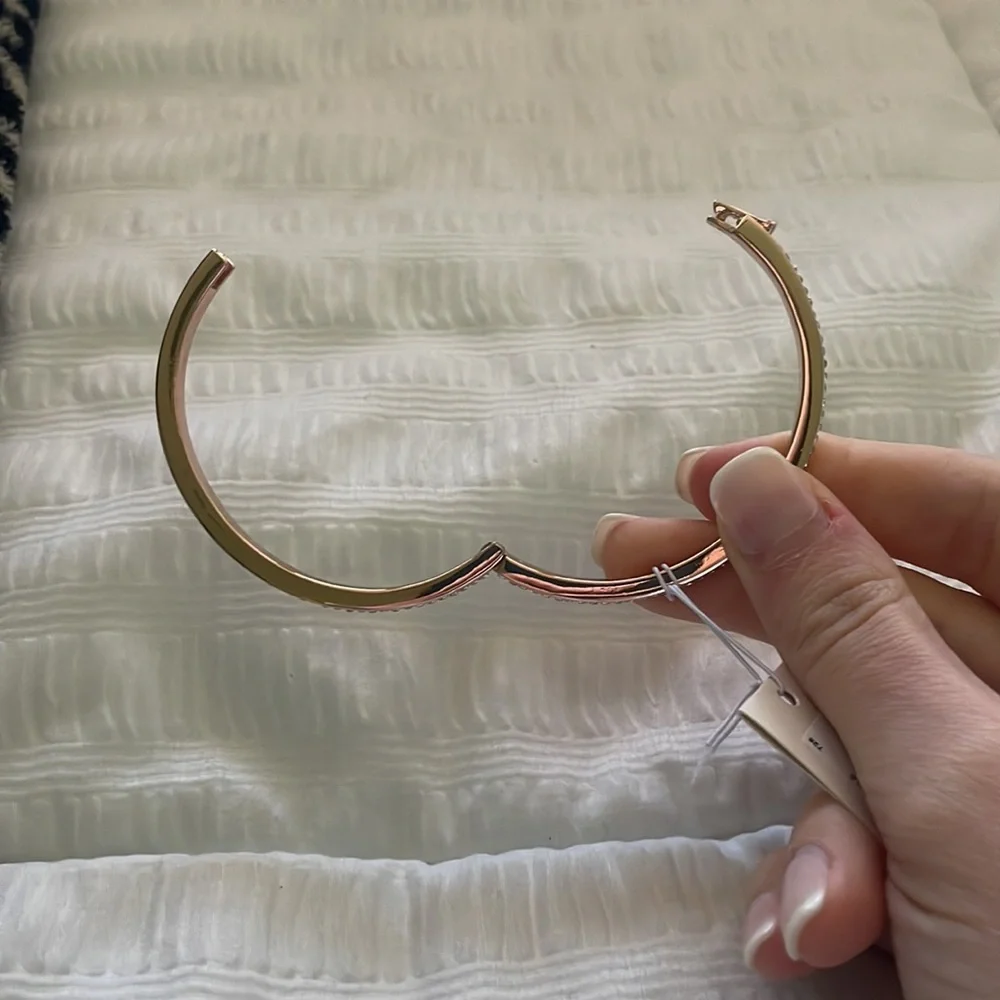 Kate Spade rose gold bangle bracelet